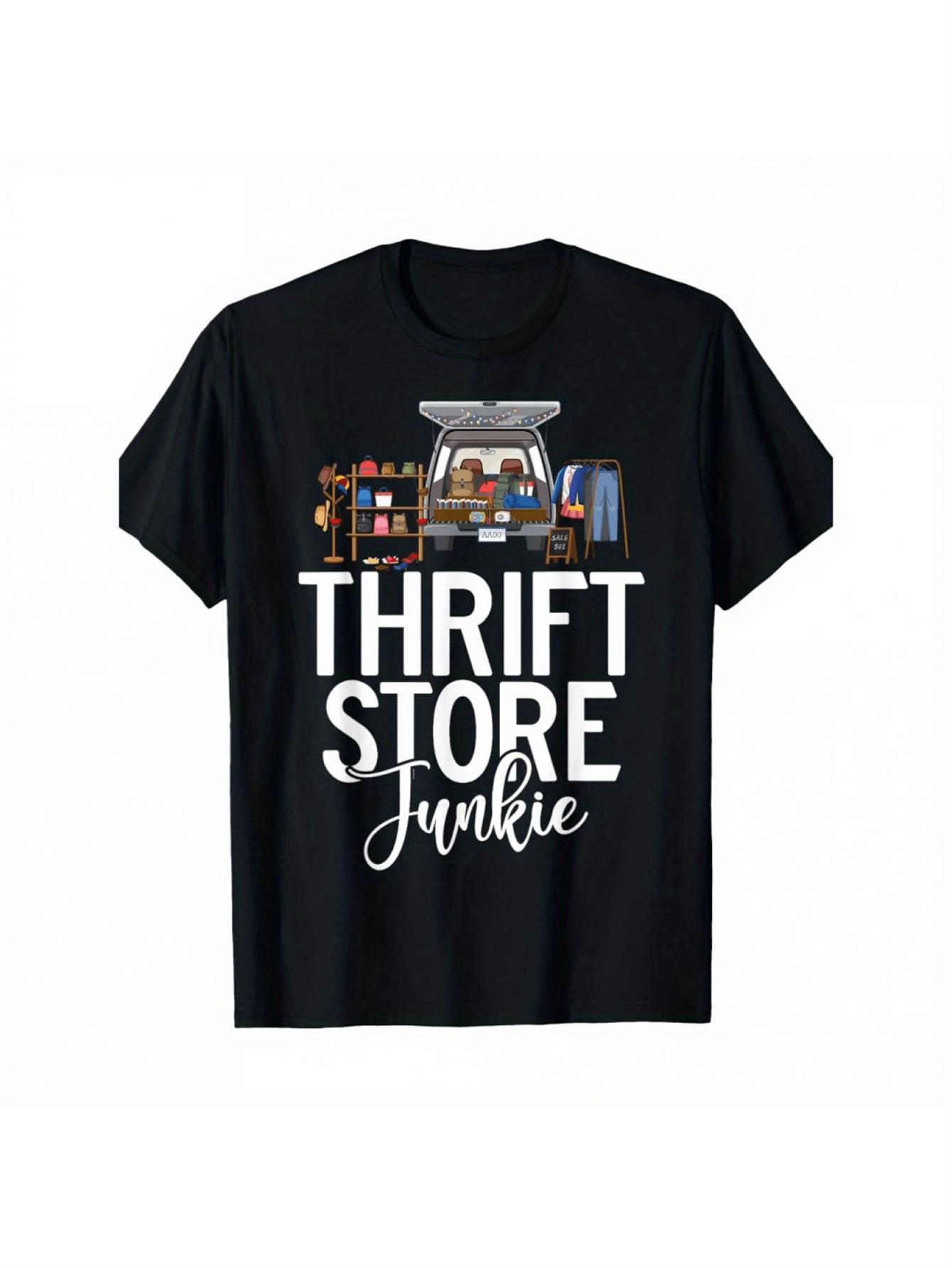 Thrift Vintage Fashion Usa - 1 sztuka męskiej koszulki w stylu
