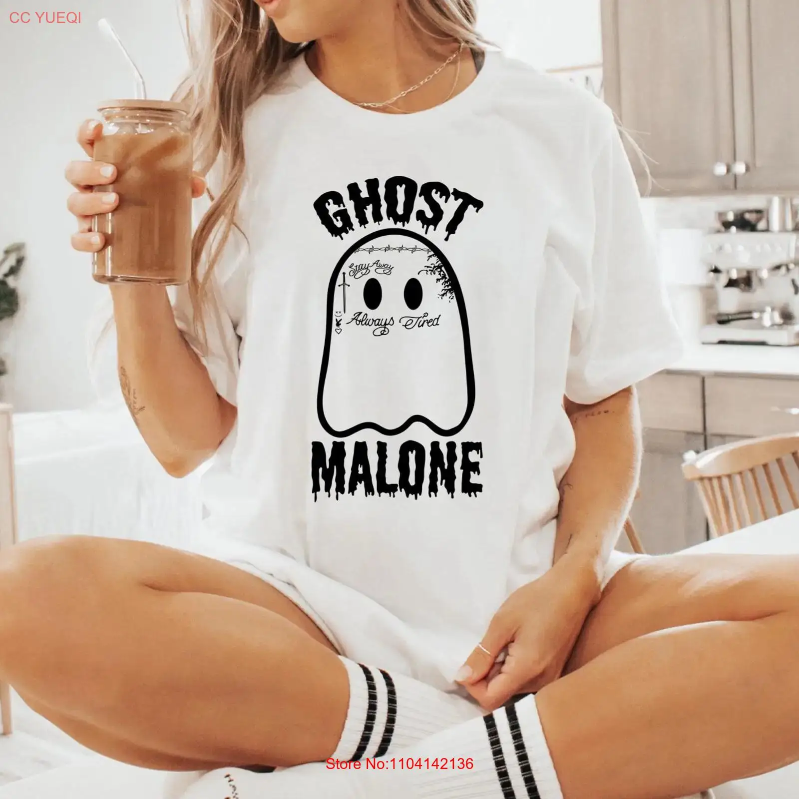 Vintage Vibes Fashion - Koszulka Ghost Malone, zabawna koszulka na