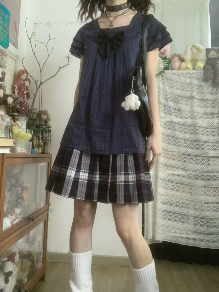 Vintage Fashion Japan - Damski dwuczęściowy zestaw w stylu vintage