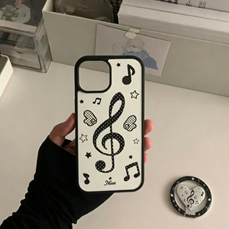 Vintage Y2K - Modne, vintage czarne etui na telefon