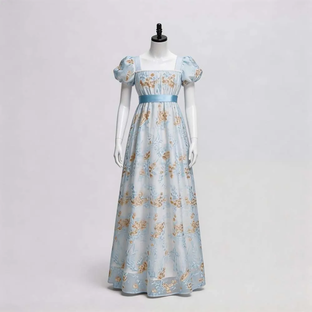 Vintage Fashion Dresses - Europejska Sukienka w Stylu Regency Vintage