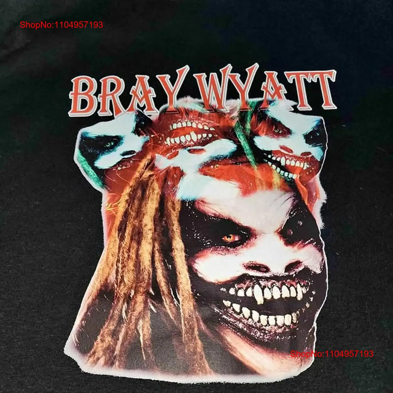 Vintage Fashion Collage - Bray Wyatt kolaż czarna koszulka T-shirt