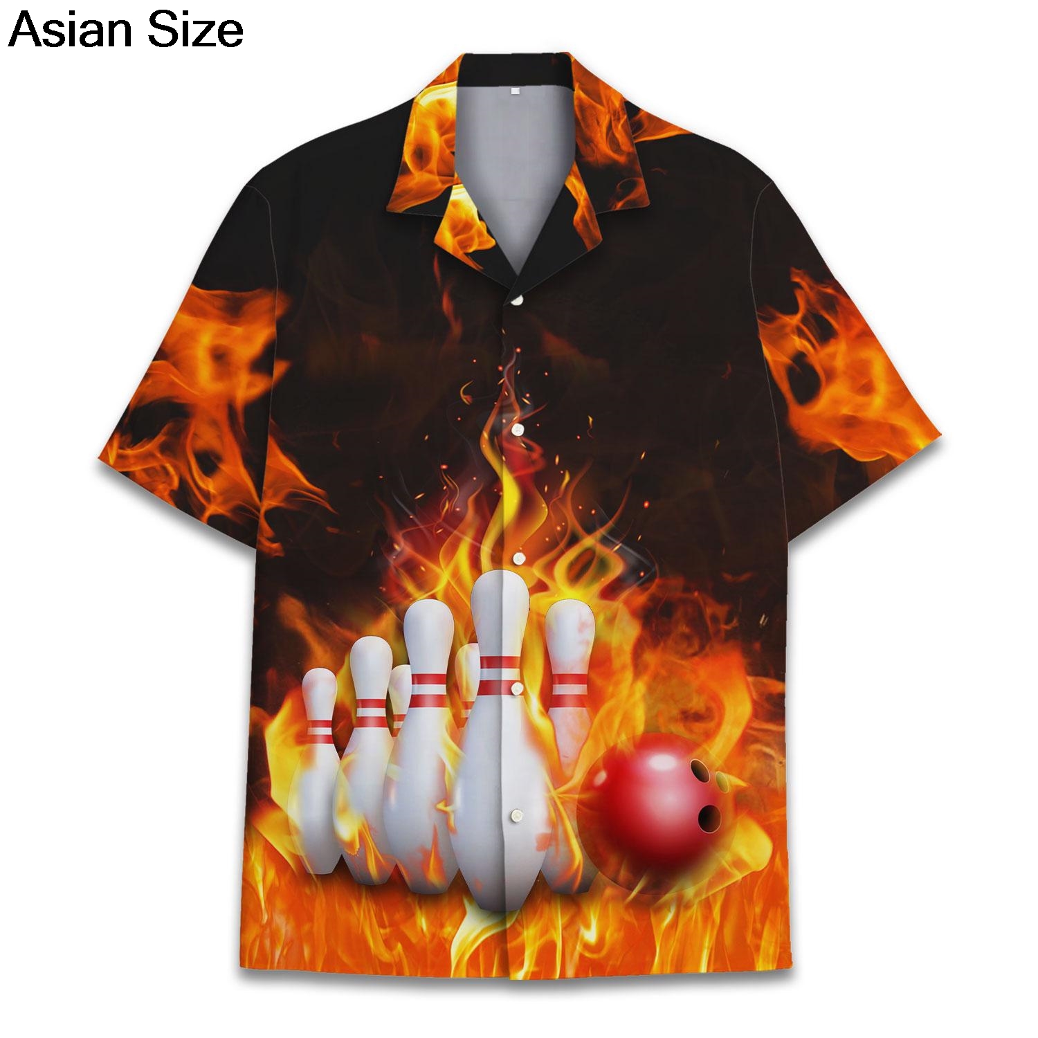 Koszulka unisex z krótkim ręka – Bowling Shirt Camp recenzja i cena