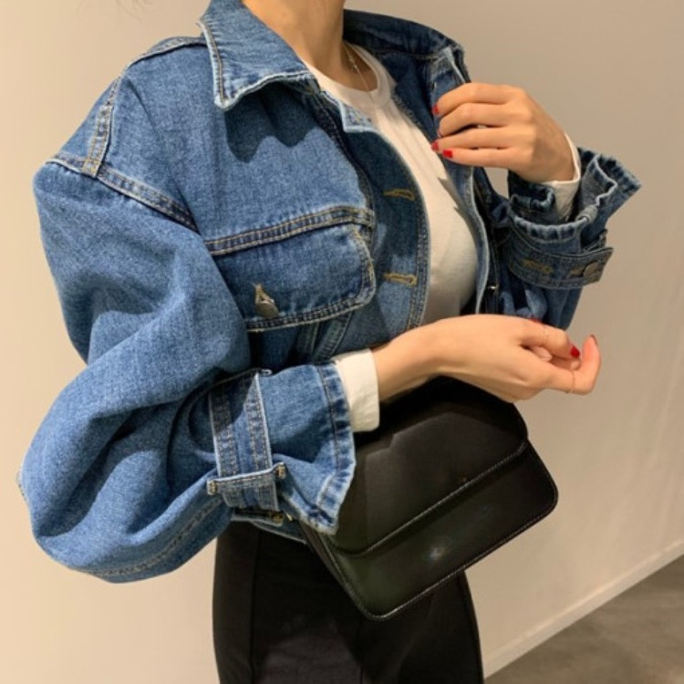 Kurtka jeansowa damska w stylu – Patchwork Jean Jacket recenzja i cena