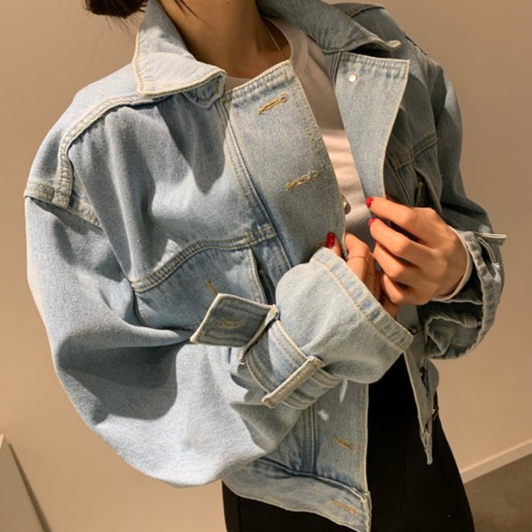 Kurtka jeansowa damska w stylu – Patchwork Jean Jacket recenzja i cena