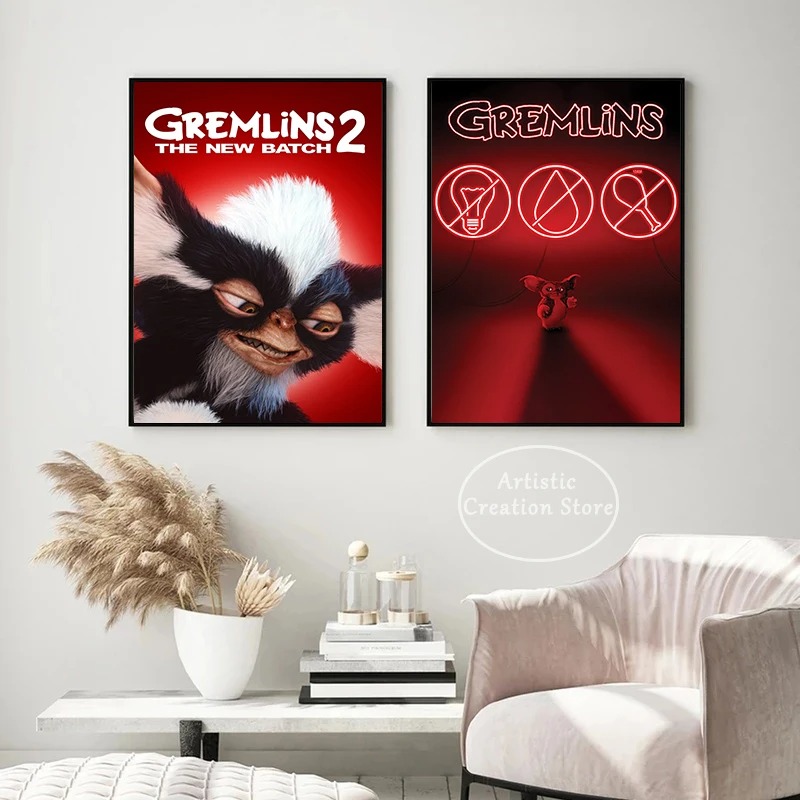 Klasyczny film Gremlins Plakat – Vintage Fashion Illustrations recenzja i cena