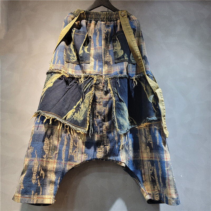 WTHT moda damska nieregularna  – Patchwork Jean Jacket recenzja i cena