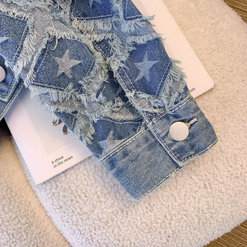 Kurtka damska jeansowa z okrąg – Patchwork Jean Jacket recenzja i cena