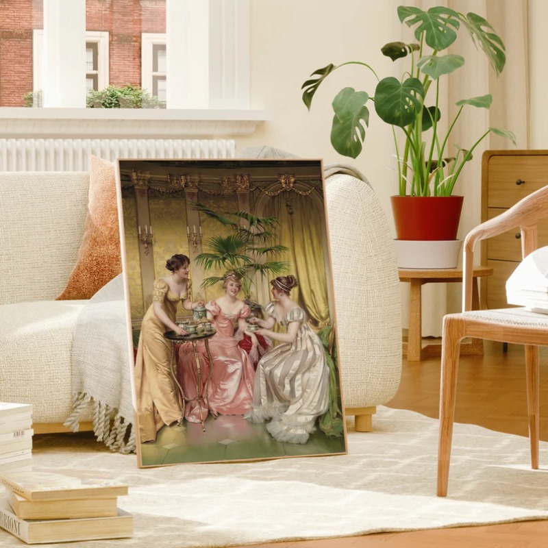 Plakat Portret Kobiety Renesan – Vintage Vogue Fashion Poster recenzja i cena