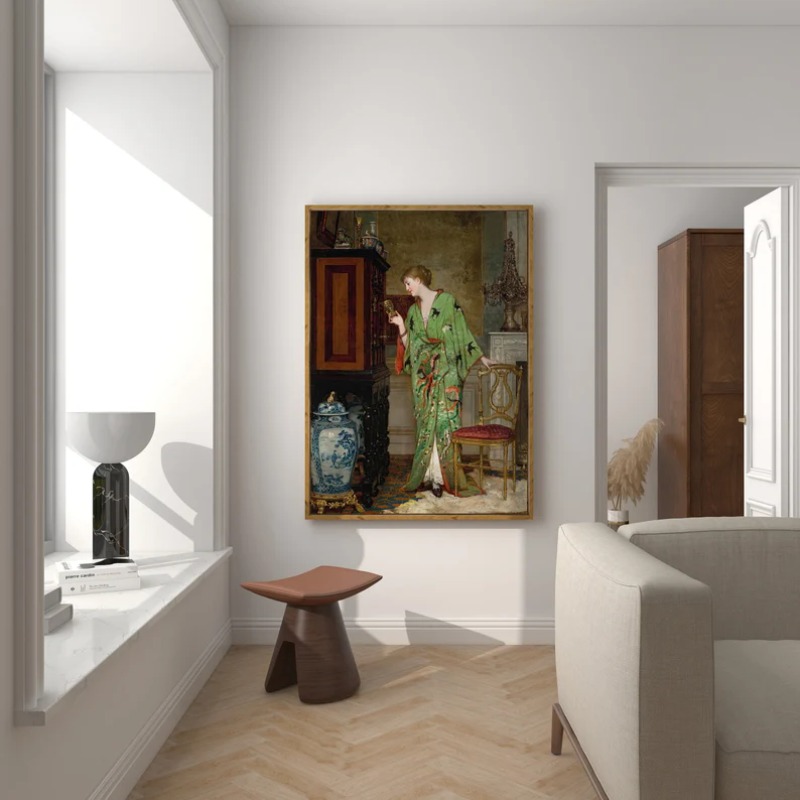 Plakat Portret Kobiety Renesan – Vintage Vogue Fashion Poster recenzja i cena