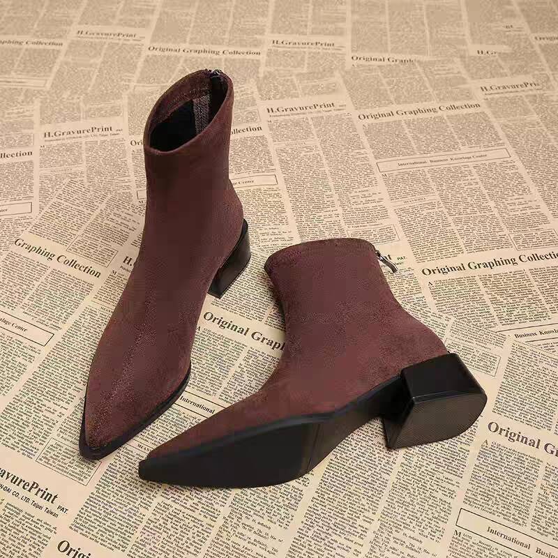 Nowe Damskie Botki na Niskim O – Vintage Fashion Rome recenzja i cena