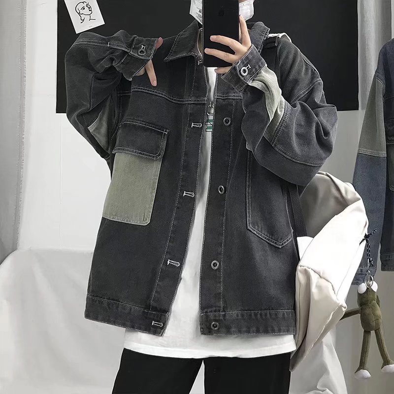 Męska kurtka dżinsowa oversize – Patchwork Jean Jacket recenzja i cena