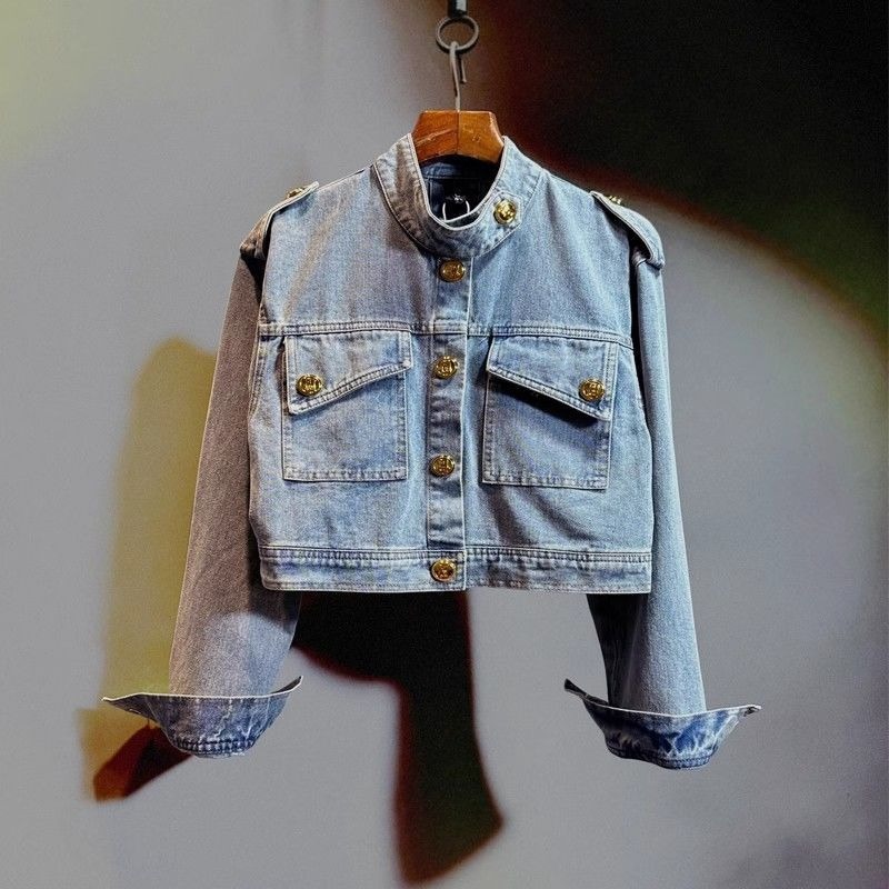 Kurtka Bluzka Damska Jesienna  – Patchwork Jean Jacket recenzja i cena