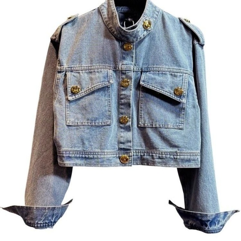 Kurtka Bluzka Damska Jesienna  – Patchwork Jean Jacket recenzja i cena