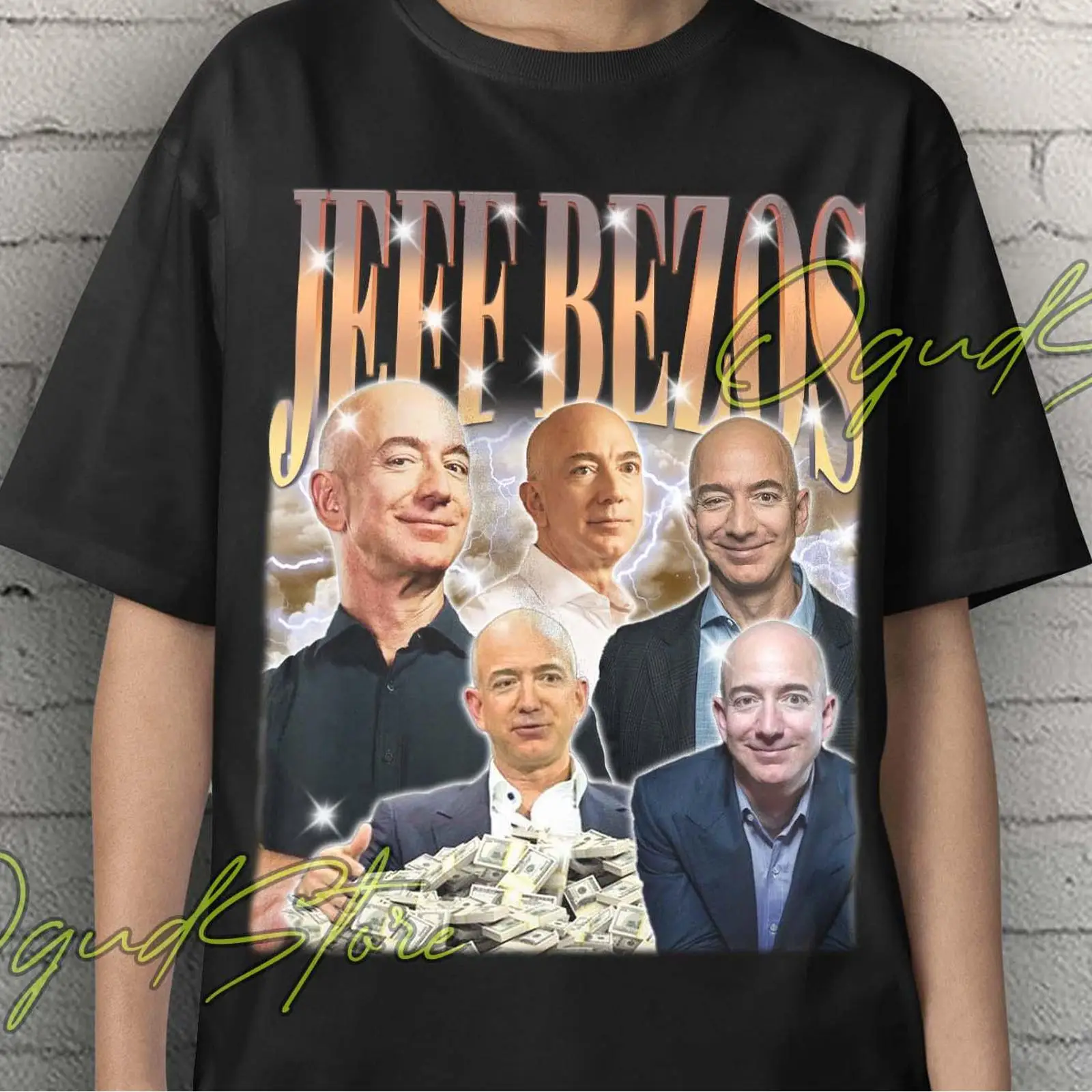Koszulka Jeff Bezos Kolaż Retr – Vintage Fashion Collage recenzja i cena
