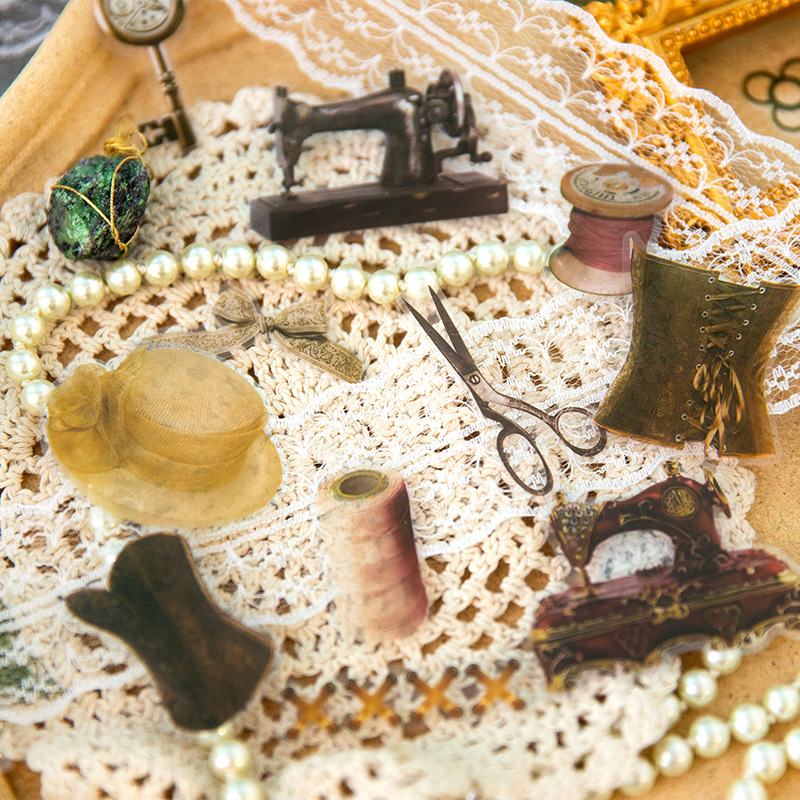 30 - Arkuszy naklejek w stylu  – Vintage Fashion Labels recenzja i cena