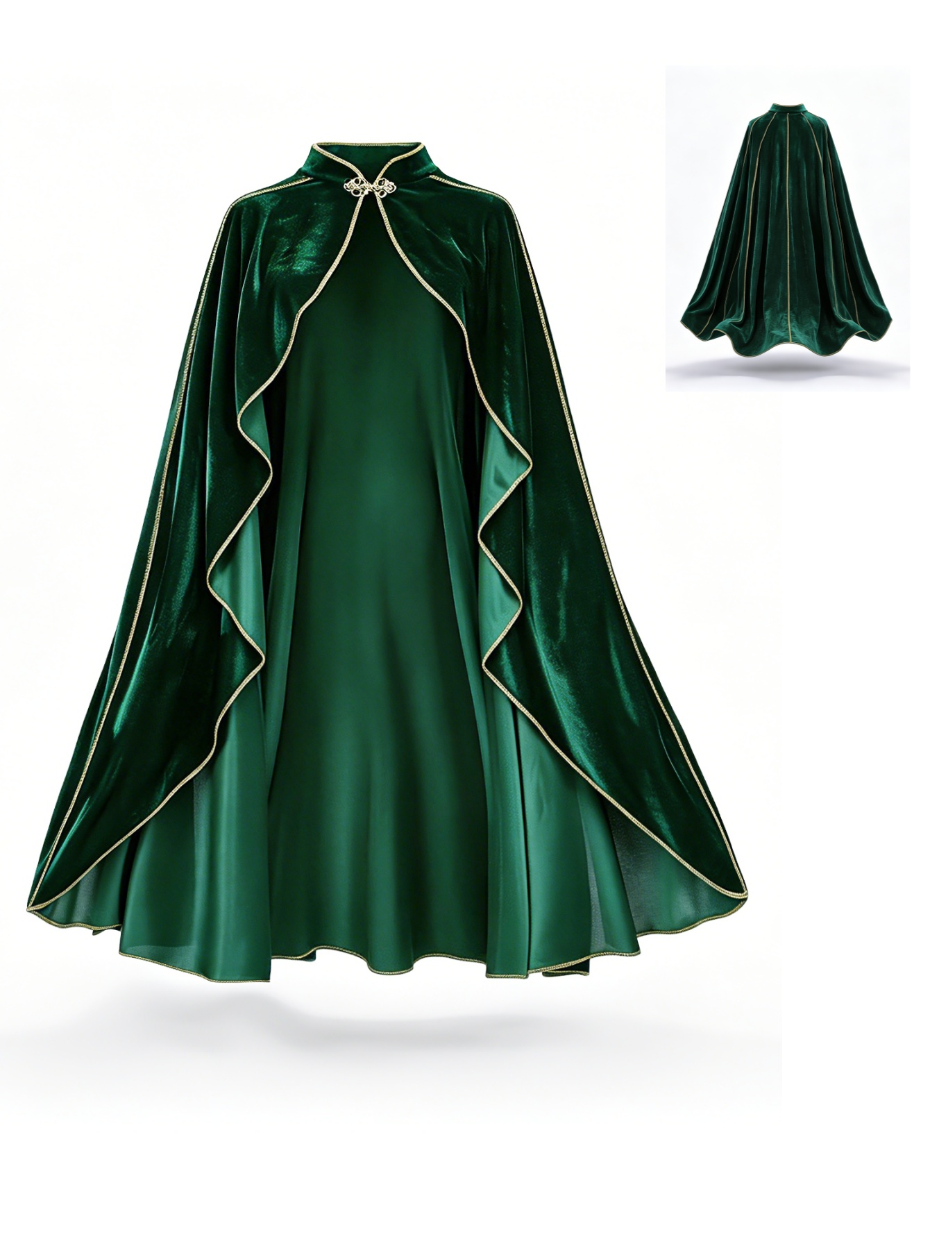 Damski płaszcz zielony aksamit – Vintage Fashion Dress recenzja i cena