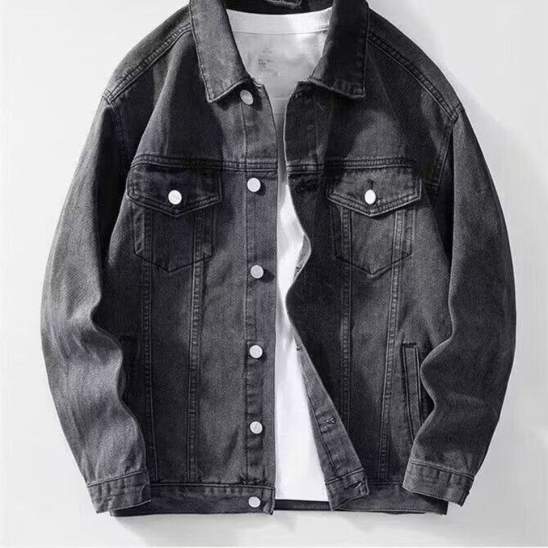 Męska kurtka jeansowa w stylu  – Patchwork Jean Jacket recenzja i cena