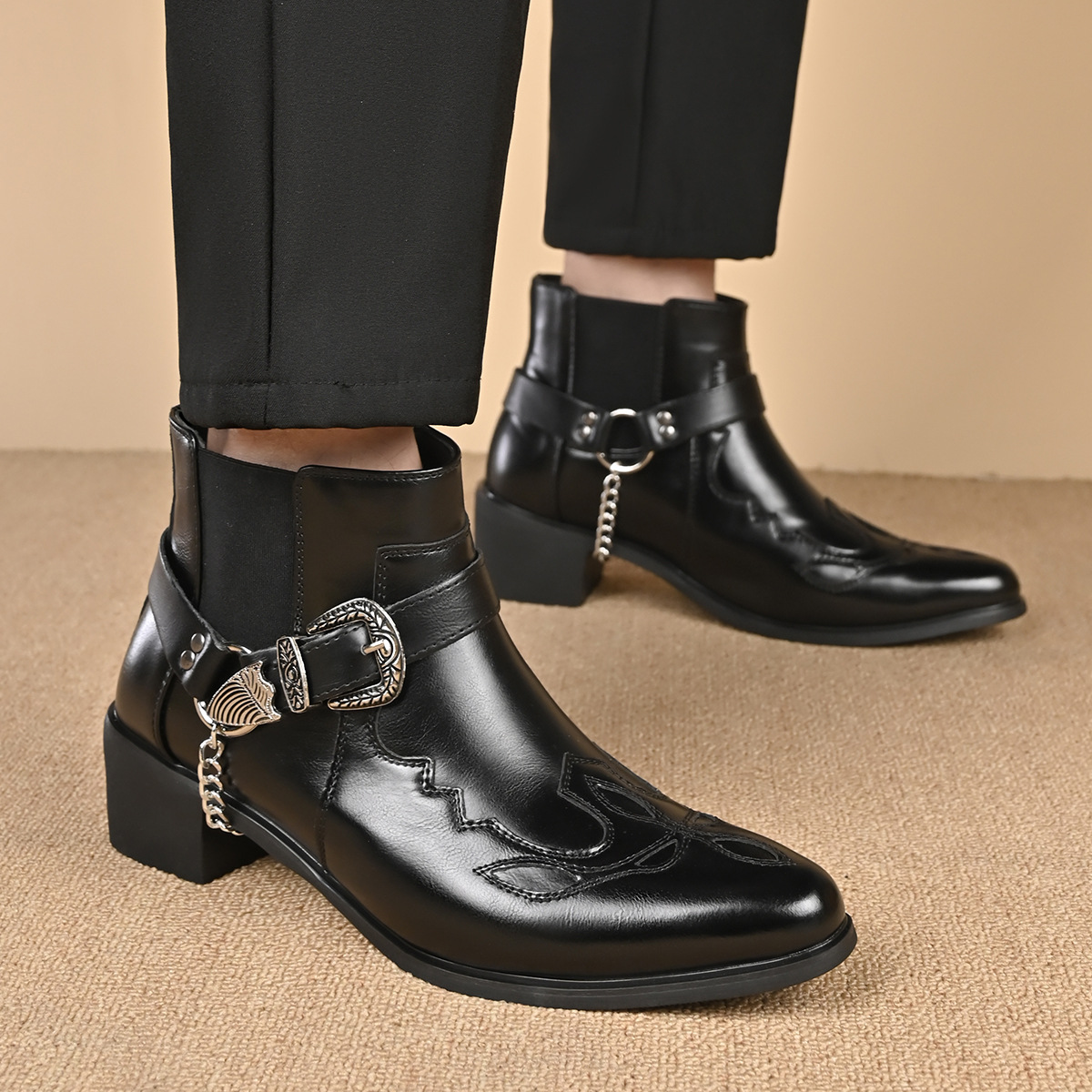 Moda 2026 Męskie buty kowbojsk – Vintage Fashion Jewelry recenzja i cena