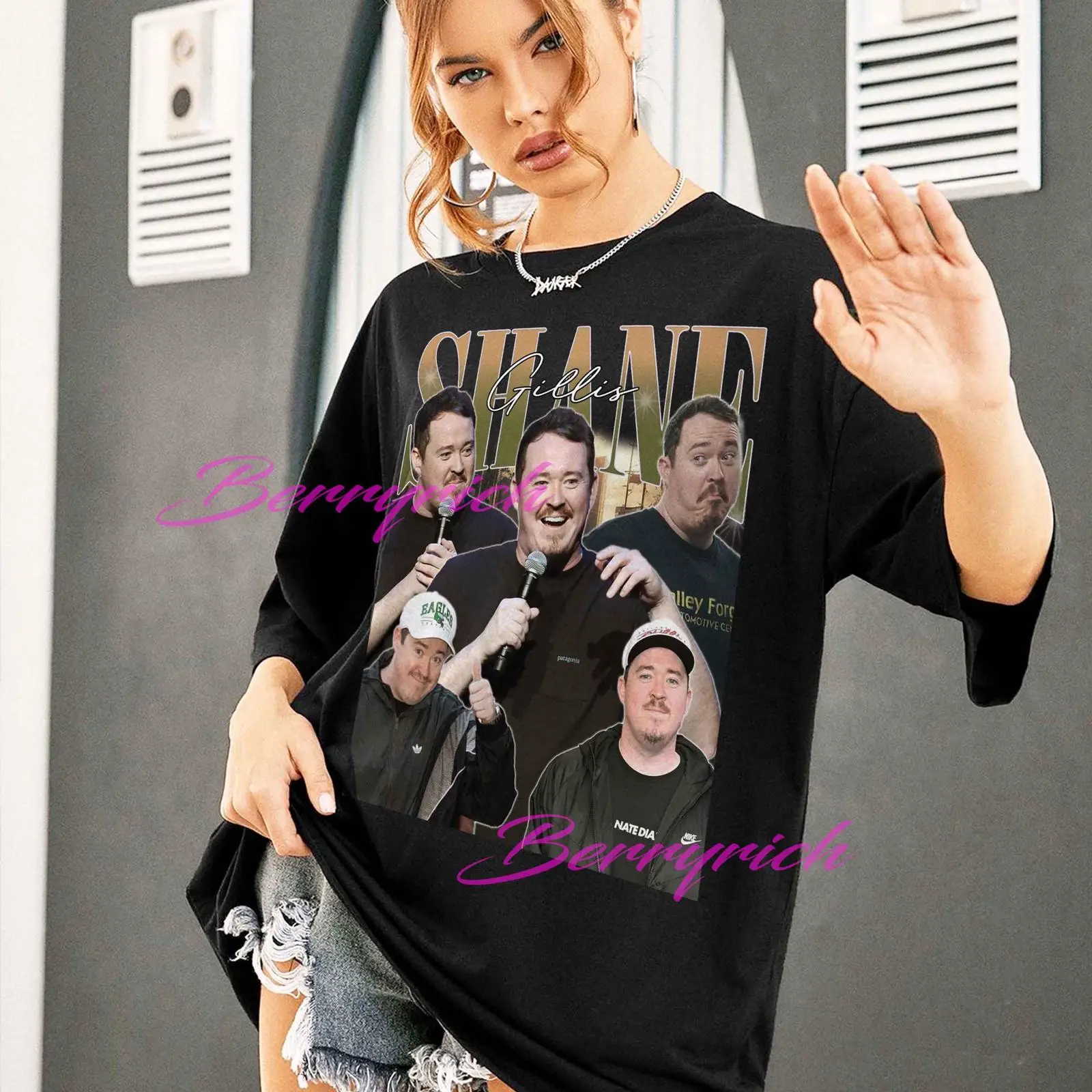 Koszulka Shane Gillis Bootleg  – Vintage Fashion Collage recenzja i cena